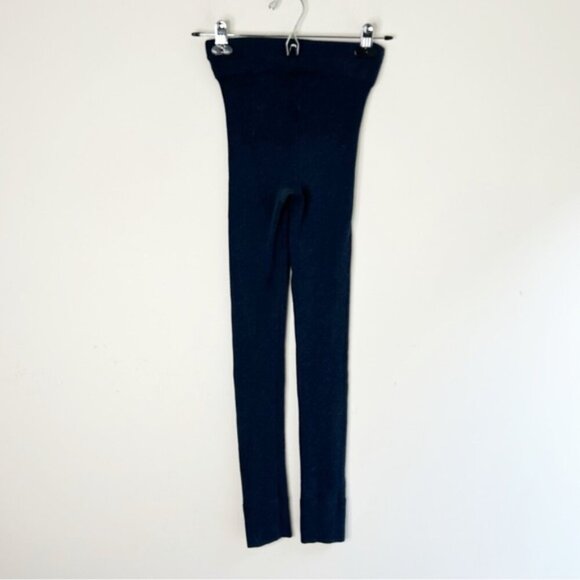 Aritzia Tna Women's Knit Leggings Y2k 2000s Navy Blue Size Small Cozy Neutral - Picture 14 of 14